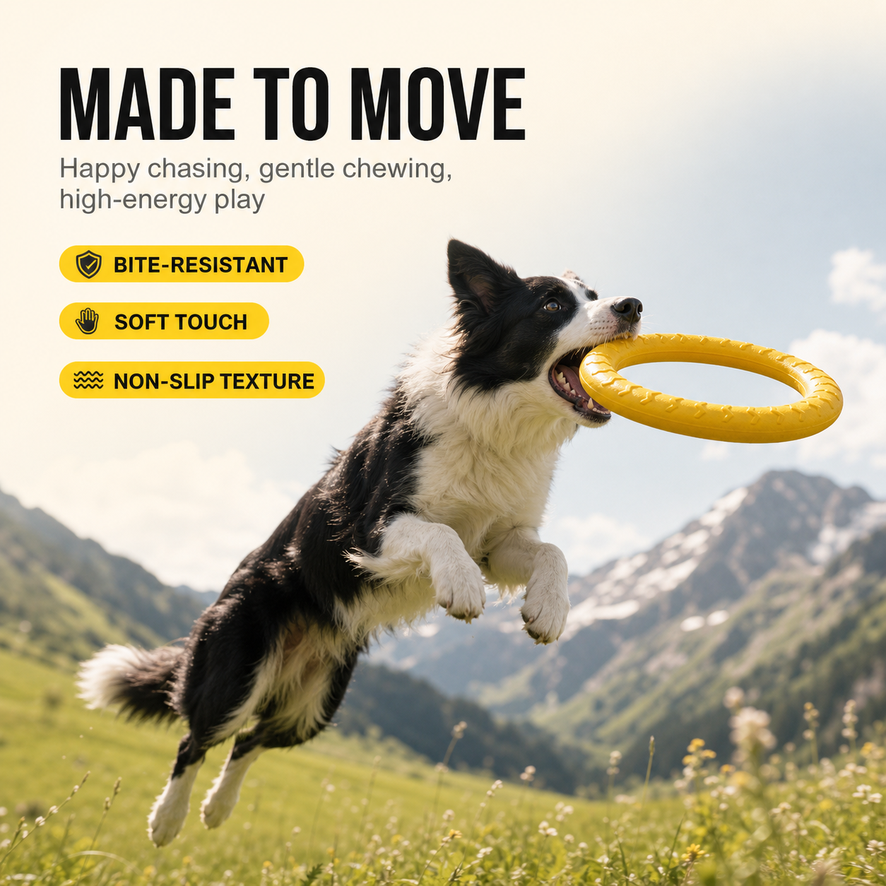 Natural Rubber Ring Dog Chew Toy