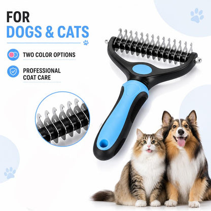 Pet Undercoat Rake - Dog & Cat Deshedding & Dematting Brush
