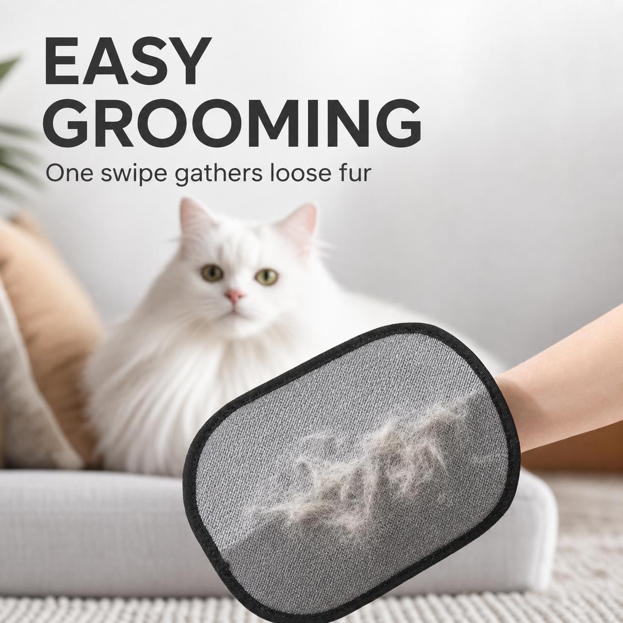 Reusable Pet Hair Removal Glove for Cats & Dogs