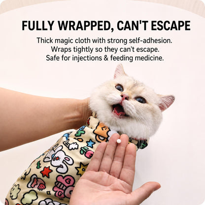 Reusable Cat Grooming Wrap - Anti-Scratch Restraint