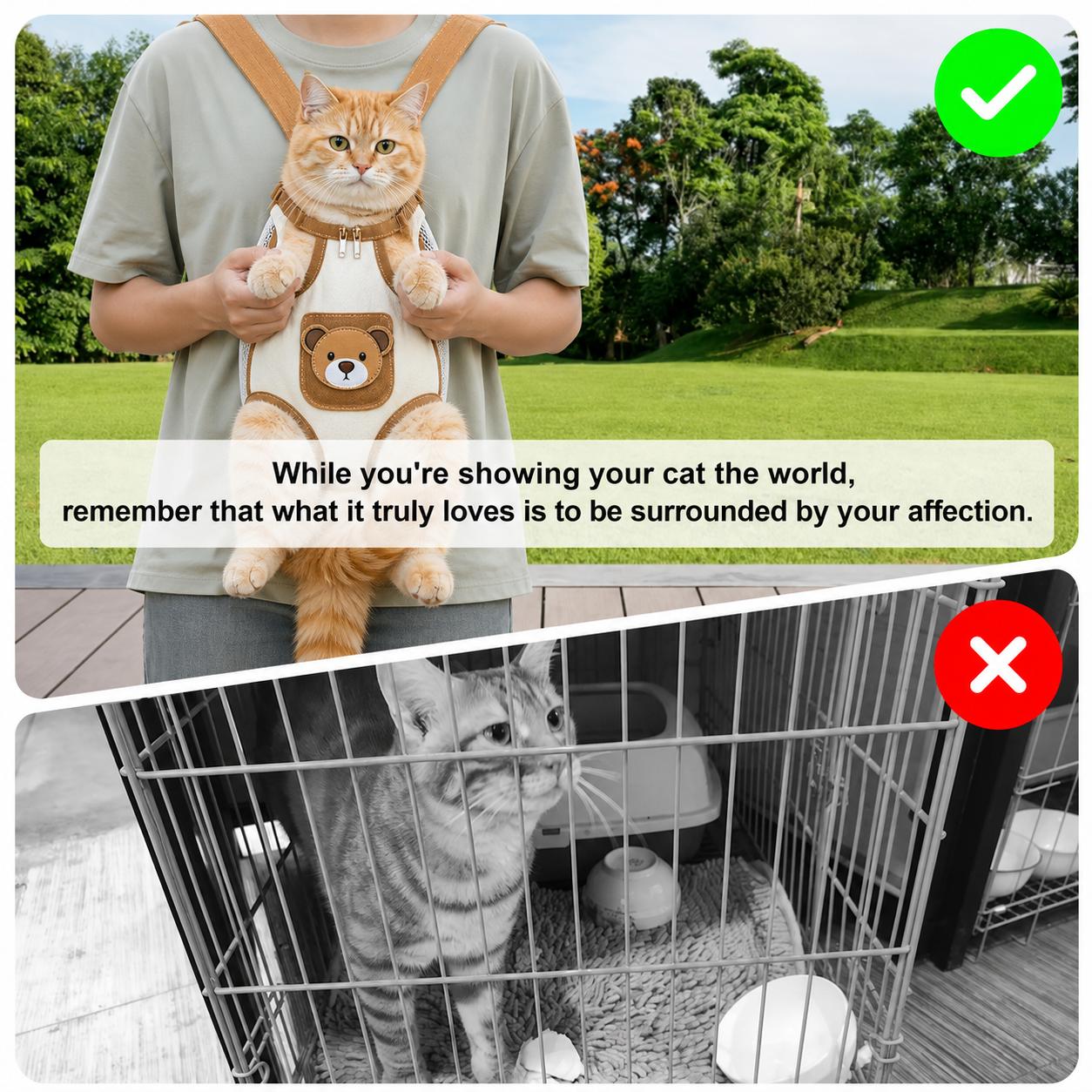 Breathable Mesh Pet Carrier Backpack for Cats & Dogs