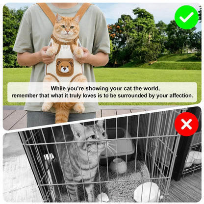 Breathable Mesh Pet Carrier Backpack for Cats & Dogs