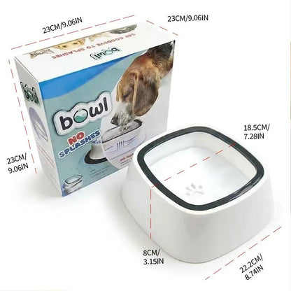 Anti-Splash Floating Water Bowl for Dogs & Cats