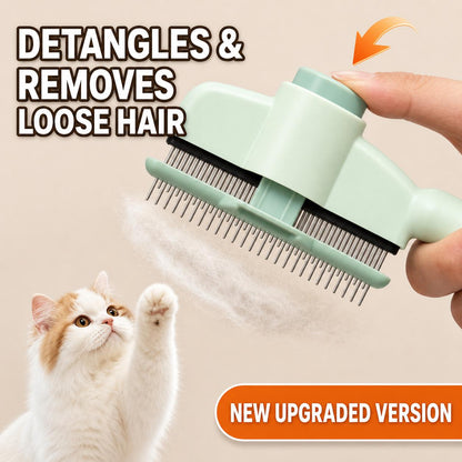 Self-Cleaning Slicker Brush for Cats & Dogs