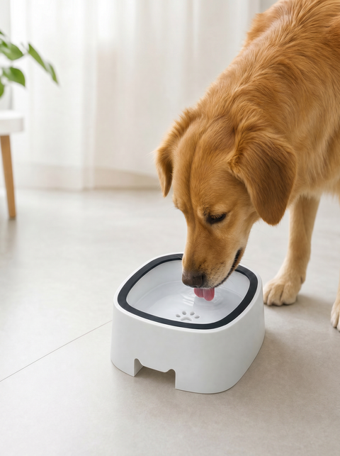 Anti-Splash Floating Water Bowl for Dogs & Cats