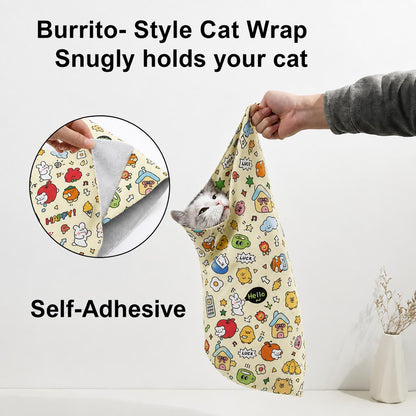 Reusable Cat Grooming Wrap - Anti-Scratch Restraint