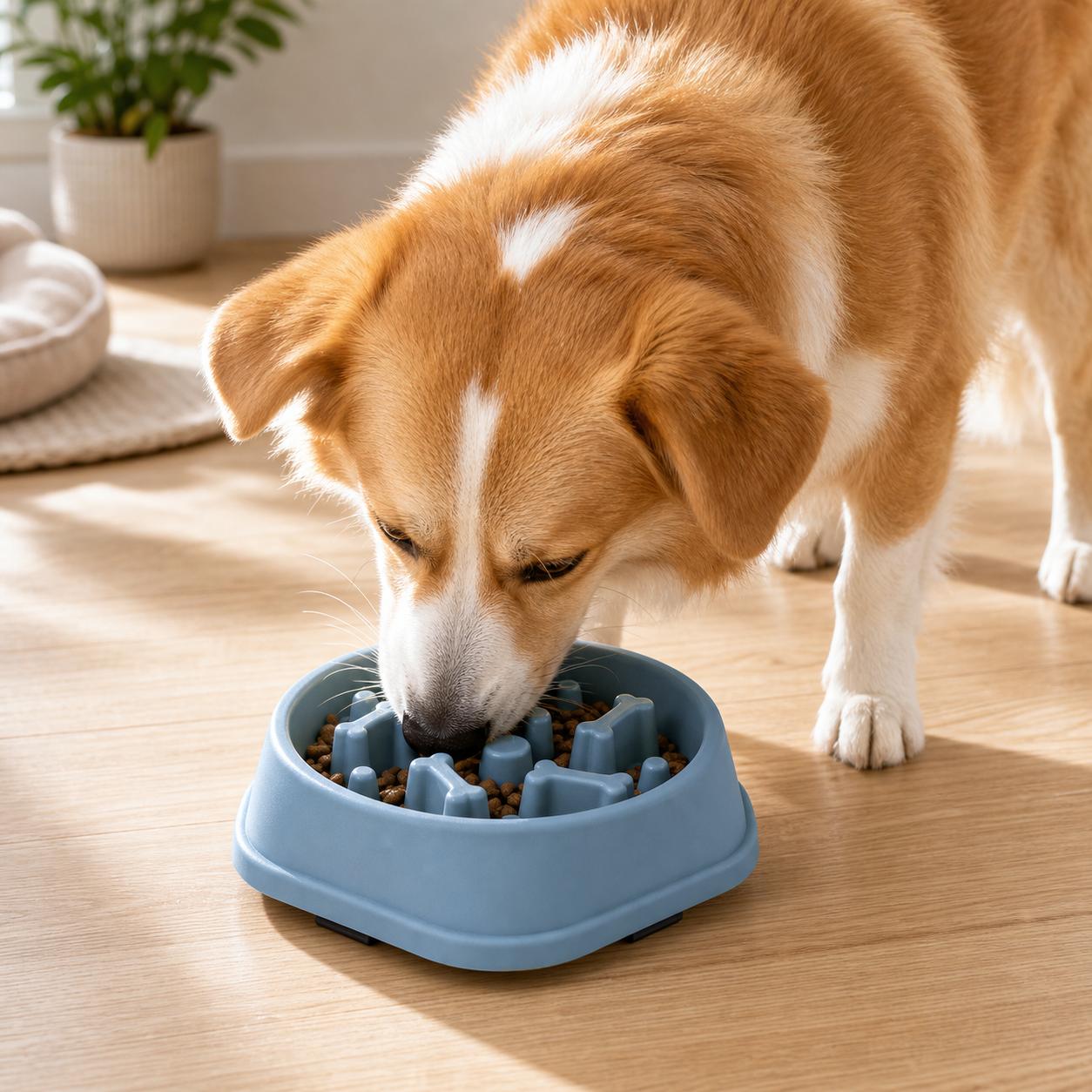 Slow Feeder Bowl for Dogs & Cats - Anti-Gulp Maze
