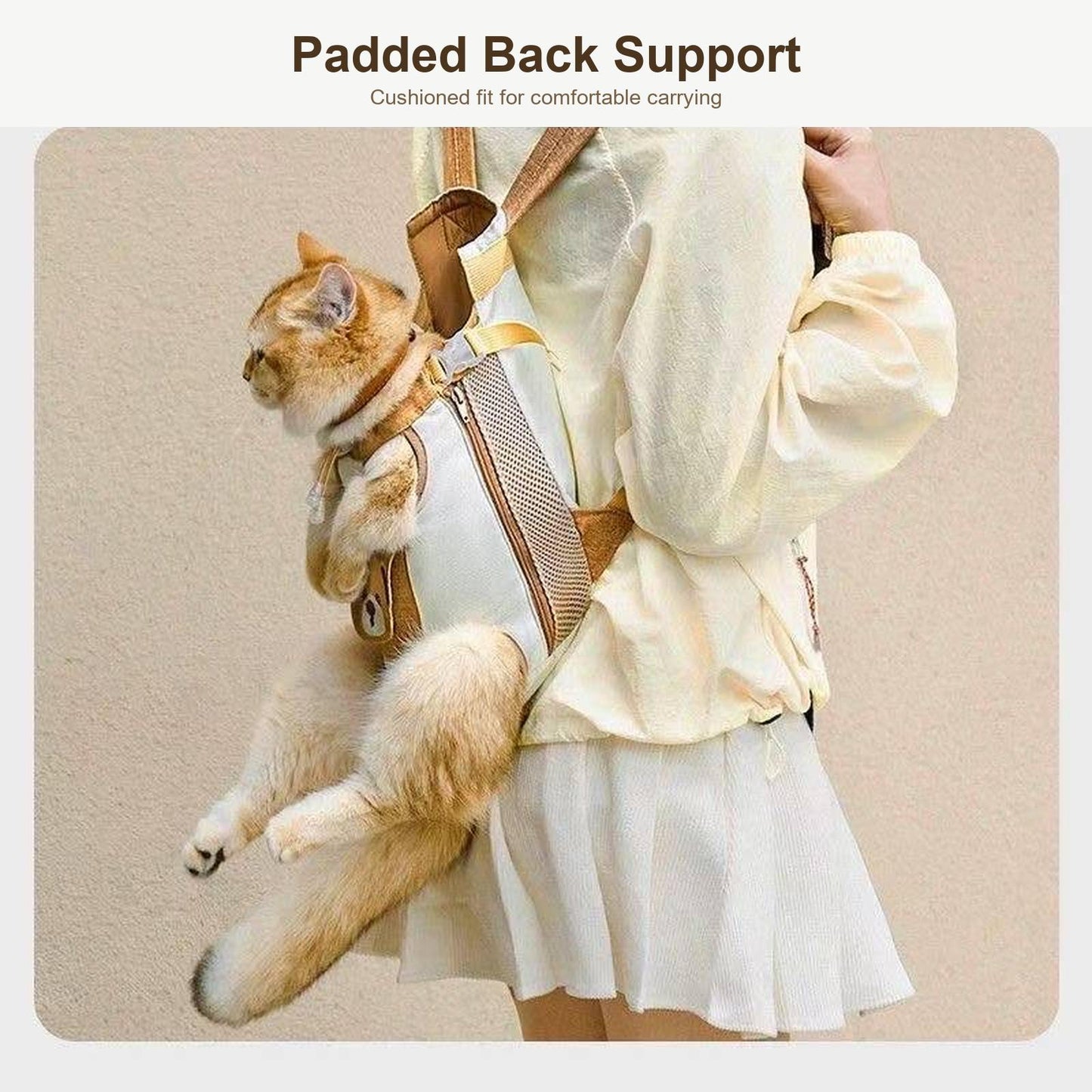 Breathable Mesh Pet Carrier Backpack for Cats & Dogs