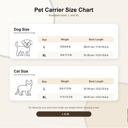 Breathable Mesh Pet Carrier Backpack for Cats & Dogs