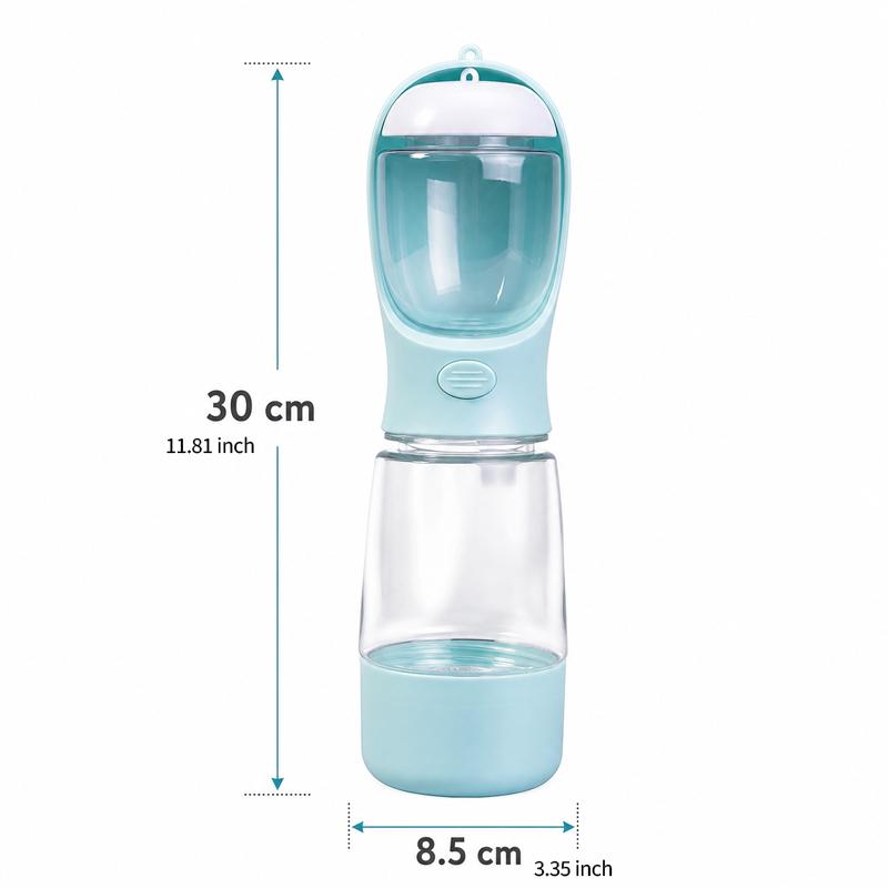 3-in-1 Portable Dog Water Bottle with Bowl & Food Cup