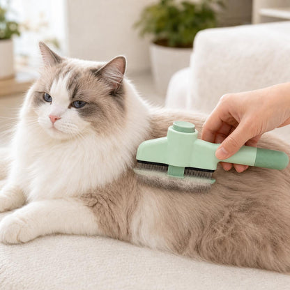 Self-Cleaning Slicker Brush for Cats & Dogs
