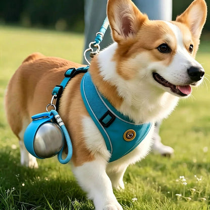 2-in-1 Pet Travel Water Bottle with Folding Bowl