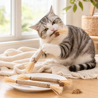 Cat Dental Chew Stick - Silvervine Teeth Cleaning Toy