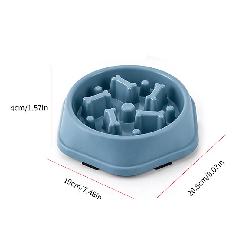 Slow Feeder Bowl for Dogs & Cats - Anti-Gulp Maze