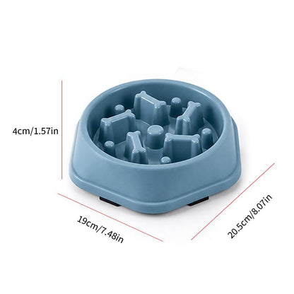 Slow Feeder Bowl for Dogs & Cats - Anti-Gulp Maze