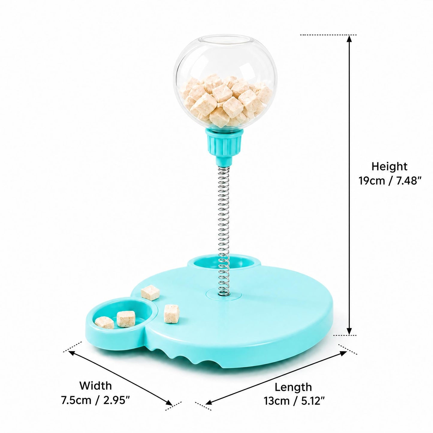 3-in-1 Interactive Treat Dispenser & Slow Feeder Toy