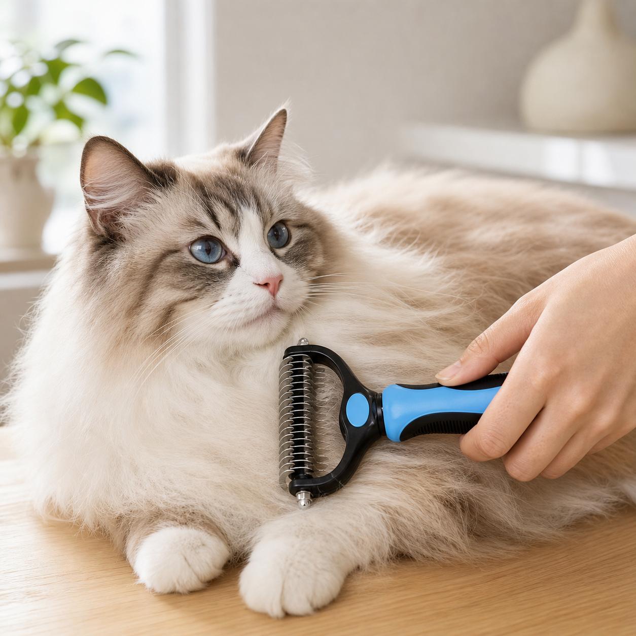 Pet Undercoat Rake - Dog & Cat Deshedding & Dematting Brush