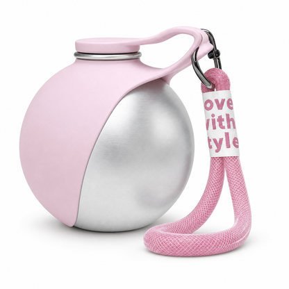 2-in-1 Pet Travel Water Bottle with Folding Bowl
